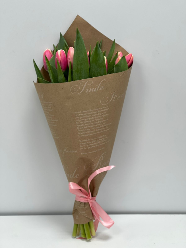 11 тюльпанов (5 букетов)