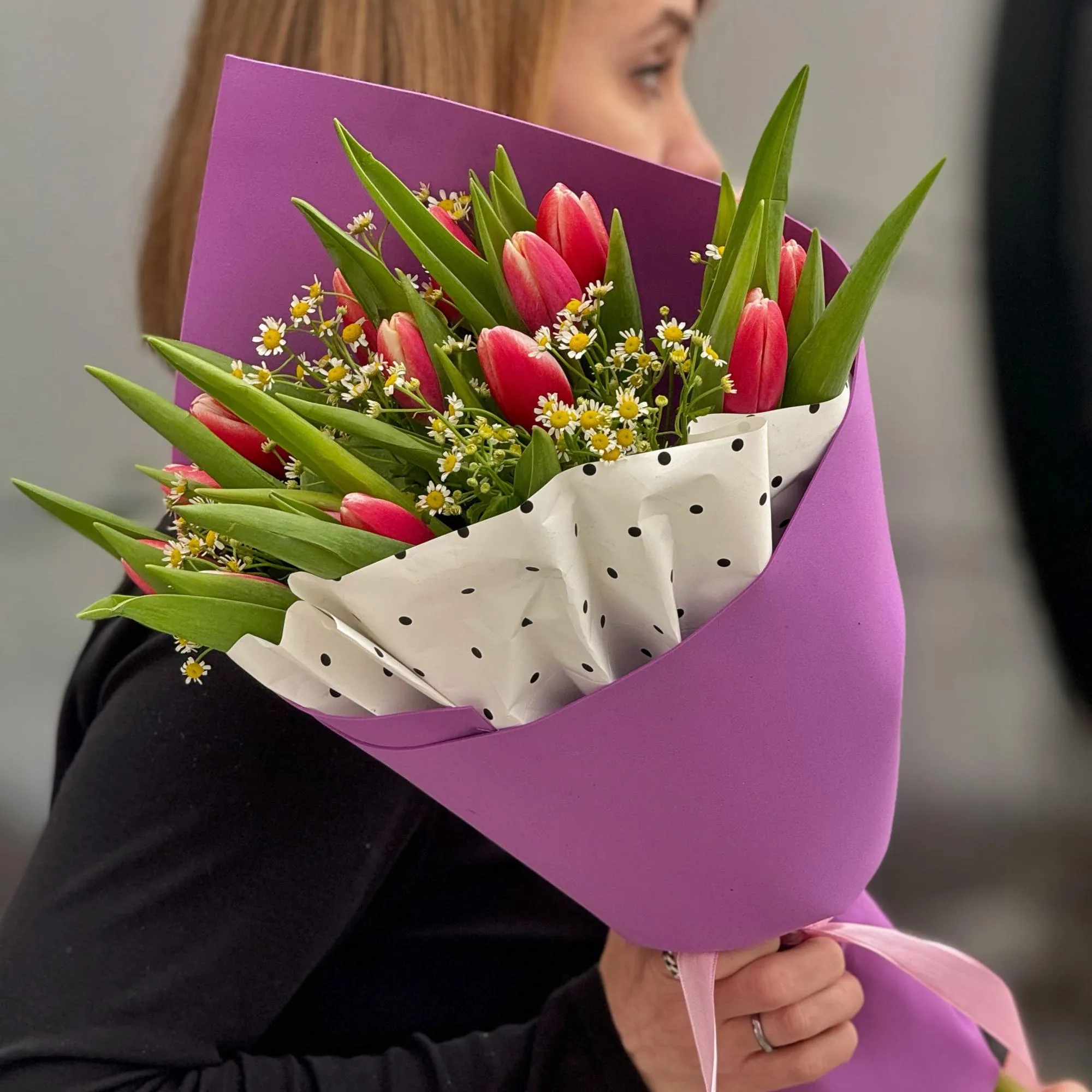 37 тюльпанов и танацетум огромный