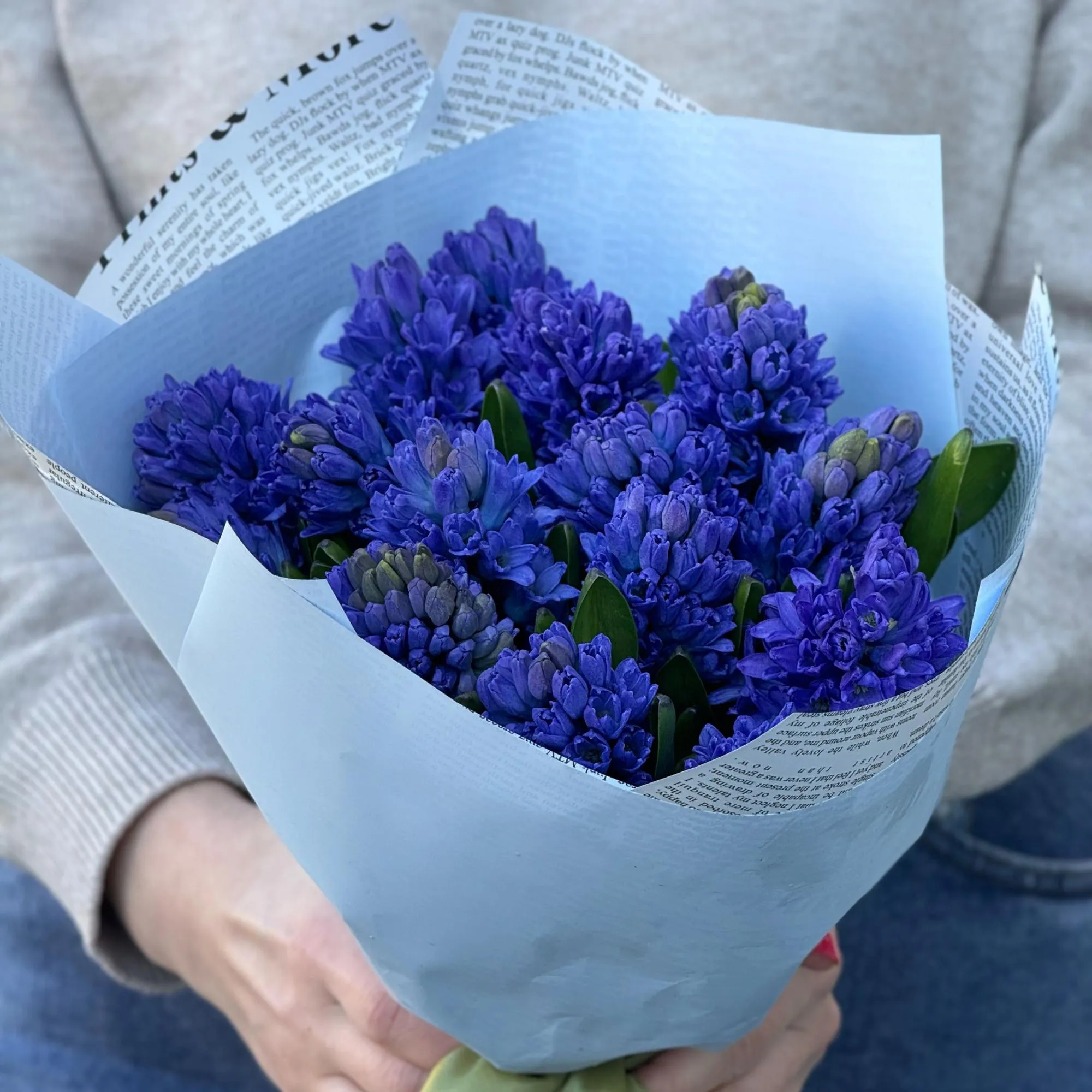 Букет из 15 гиацинтов