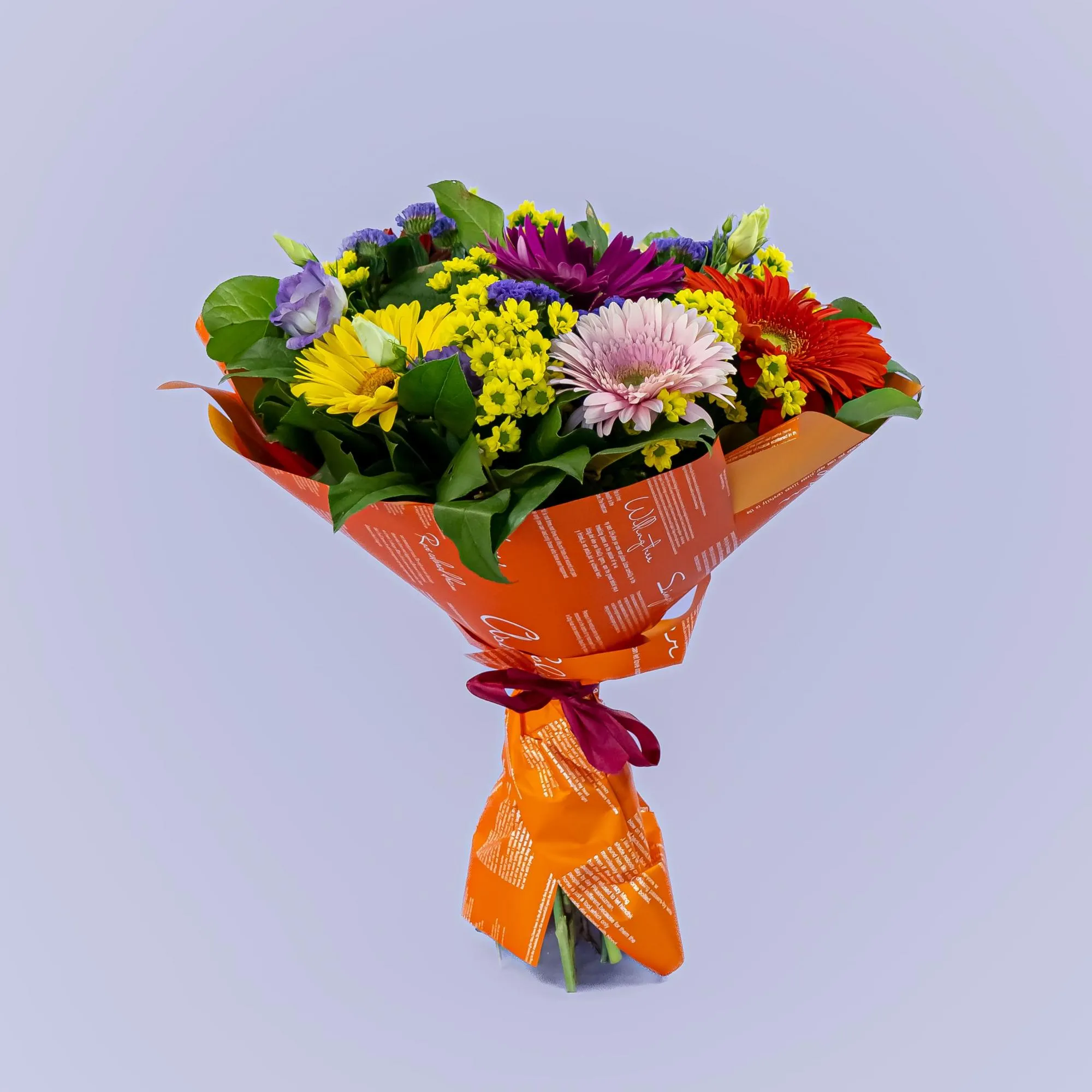 Букет из гербер микс и хризантем