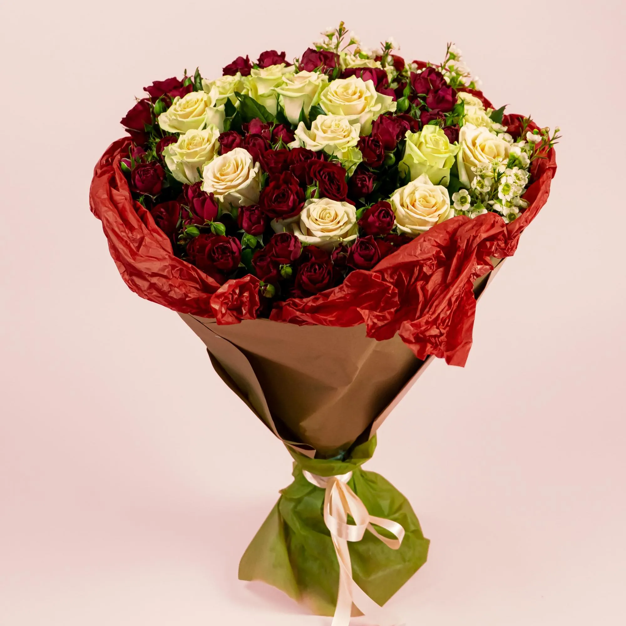 Букет из роз микс «Завиток»