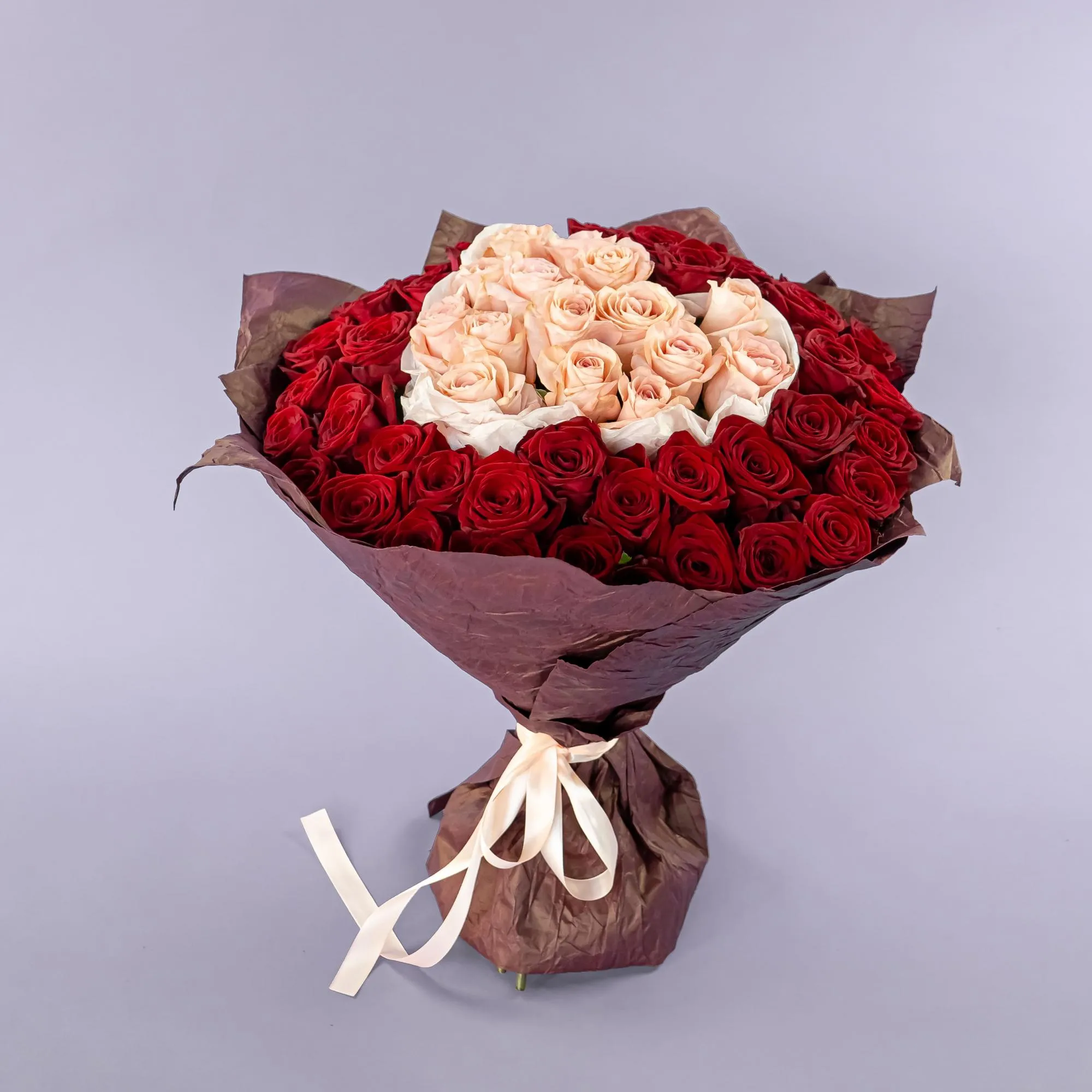 Букет из роз микс «Сердце»