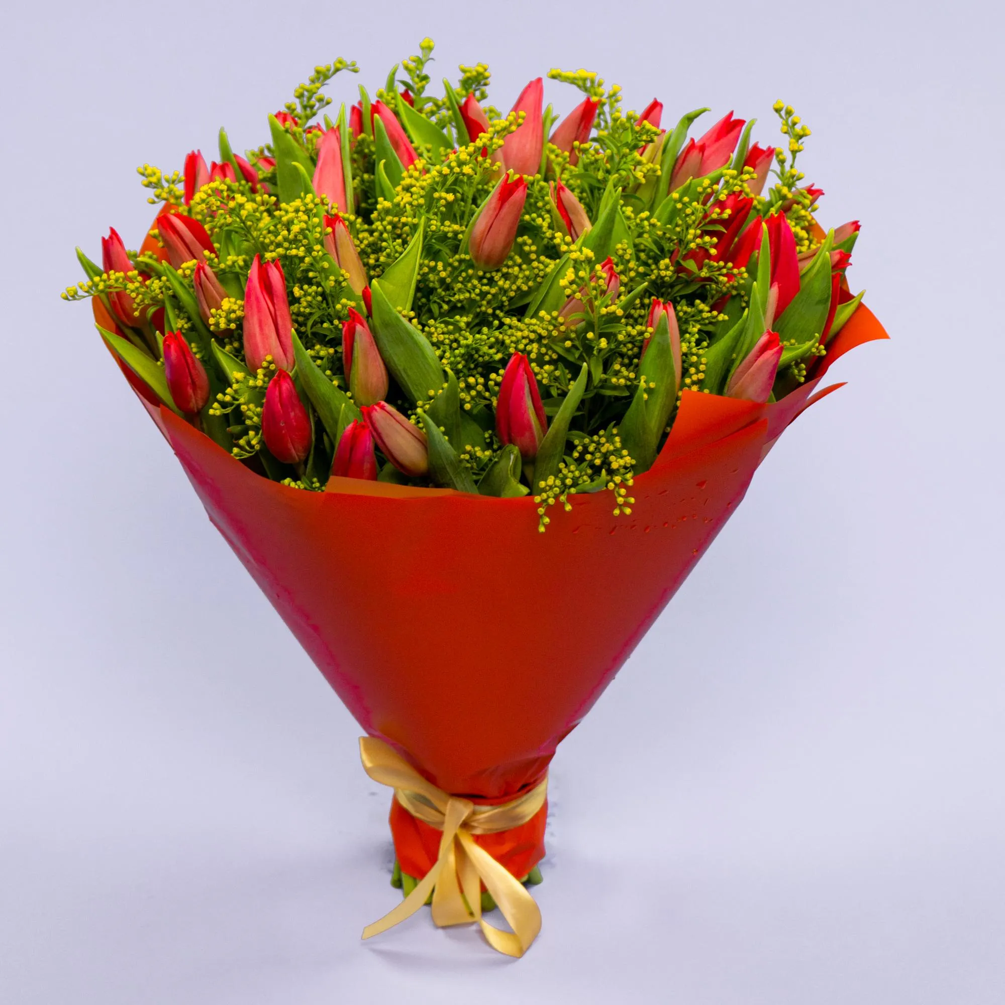 Букет из 46 тюльпанов
