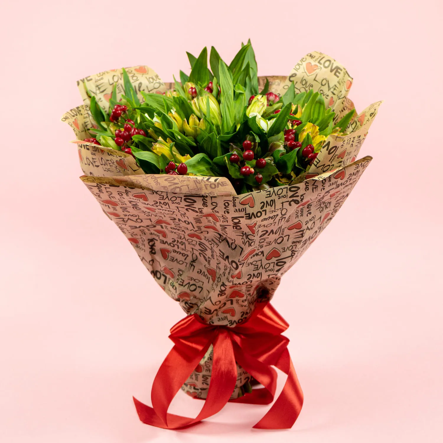 Букет из 15 альстромерий микс