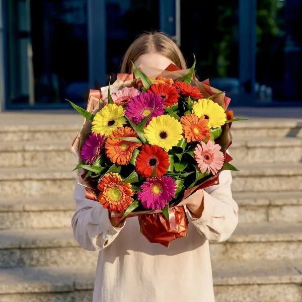 Букет из 15 гербер