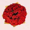 65 красных роз (50 см)