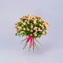 19 нежно-розовых кустовых роз