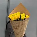 Букет из 13 жёлтых роз 60 см «Золотая улыбка»