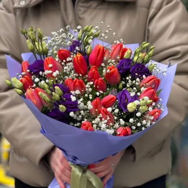 Букет из 31 тюльпана