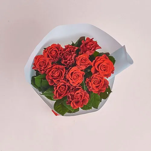Букет из 11 красных роз (50 см)