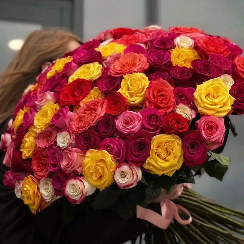 251 роза микс (70 см)