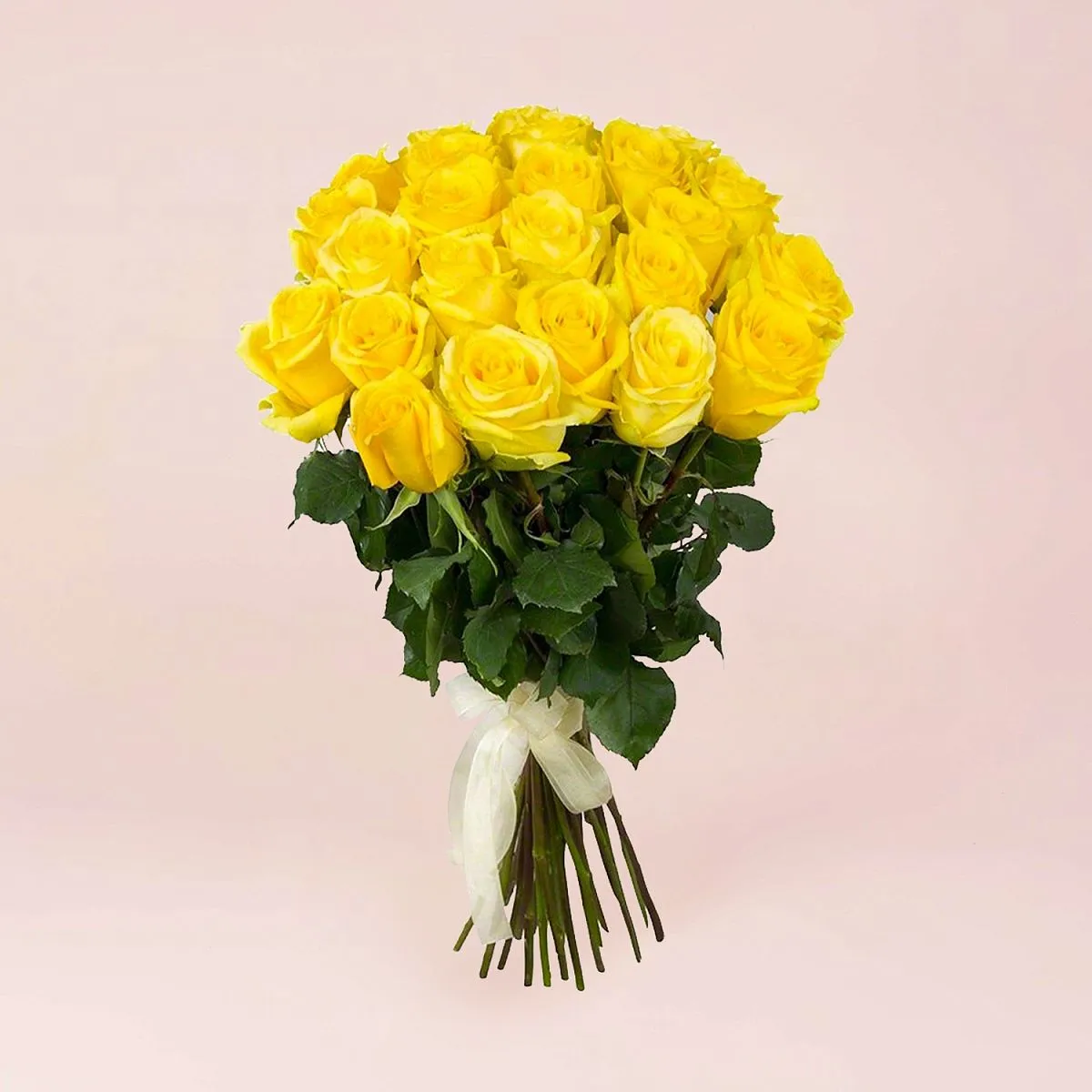 75 желтых роз (60 см)