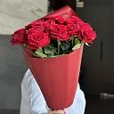 Букет из 15 красных роз (70 см)