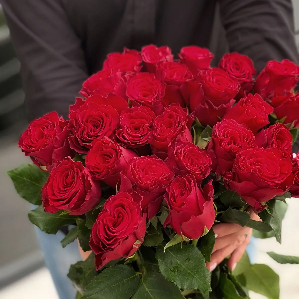 31 красная роза (70 см)