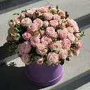 Розы и фрезии в коробке