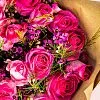 Букет из розовых роз (50 см)