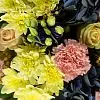 Гортензии, хризантемы и розы в вазе