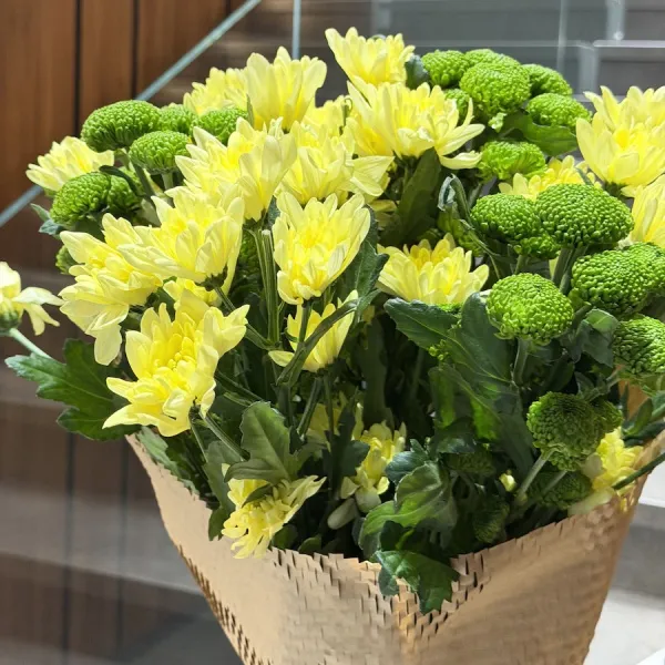 Букет из кустовых хризантем