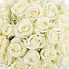 19 белых роз (50 см)