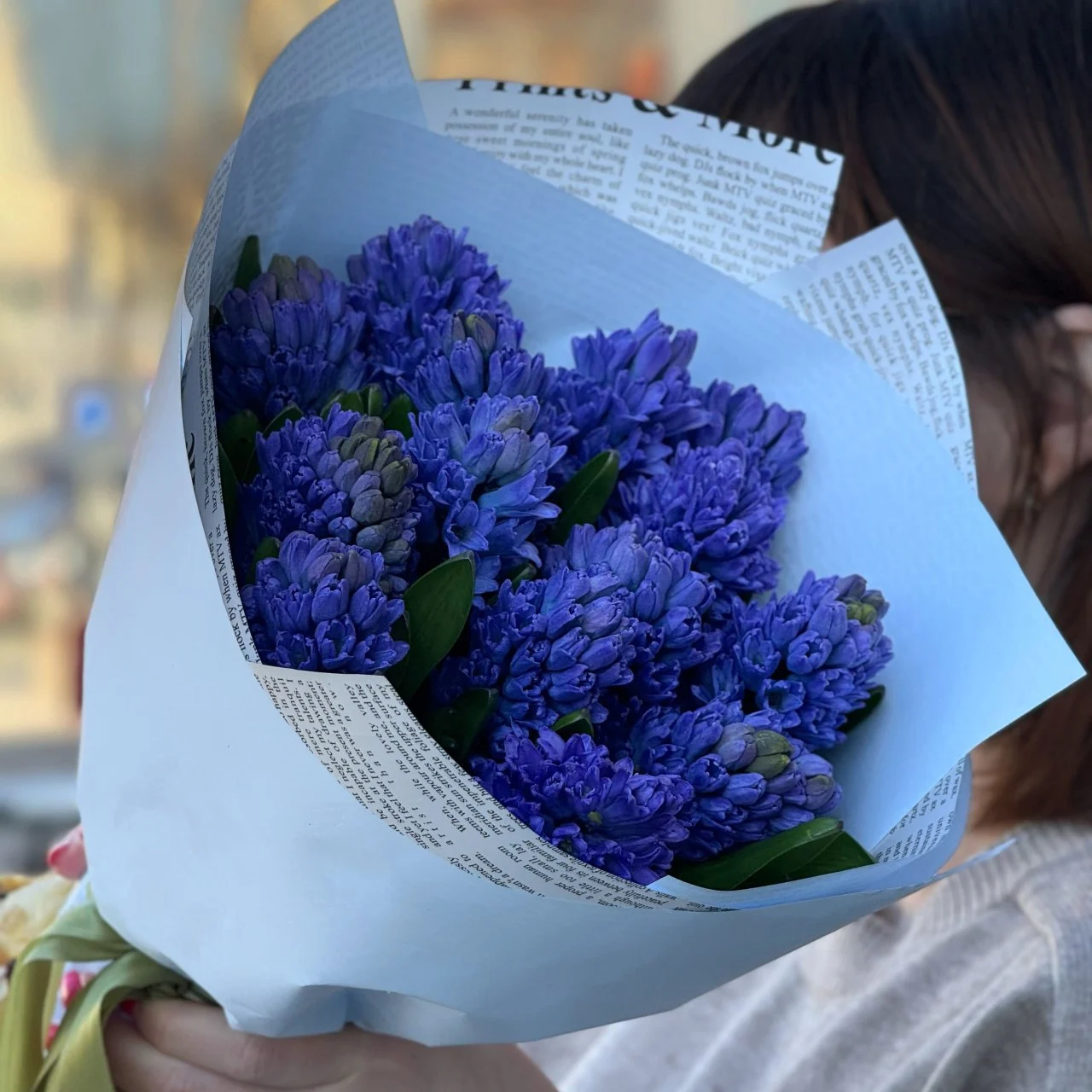 Букет из 15 гиацинтов
