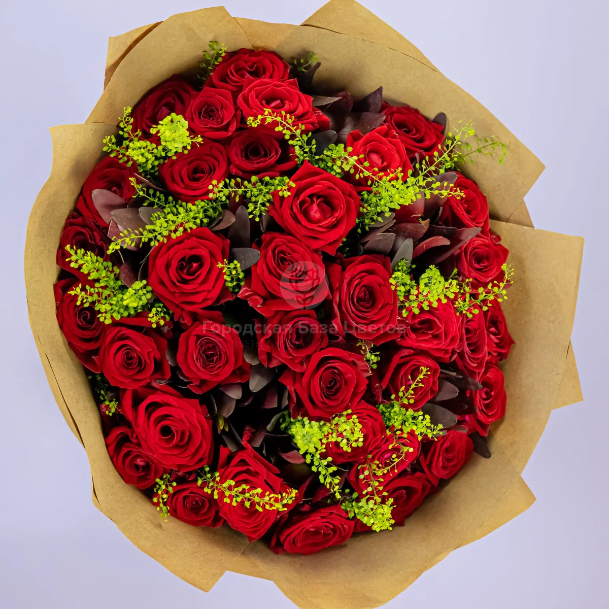 Букет из 35 красных роз (50 см)