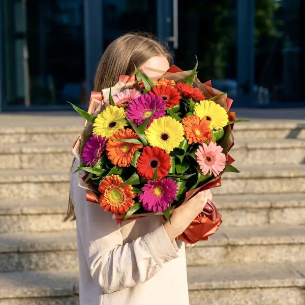 Букет из 15 гербер