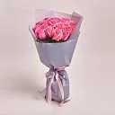 19 розовых роз (60 см)