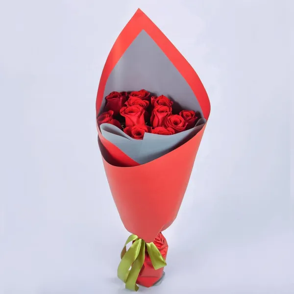 Букет из 11 красных роз (60 см)