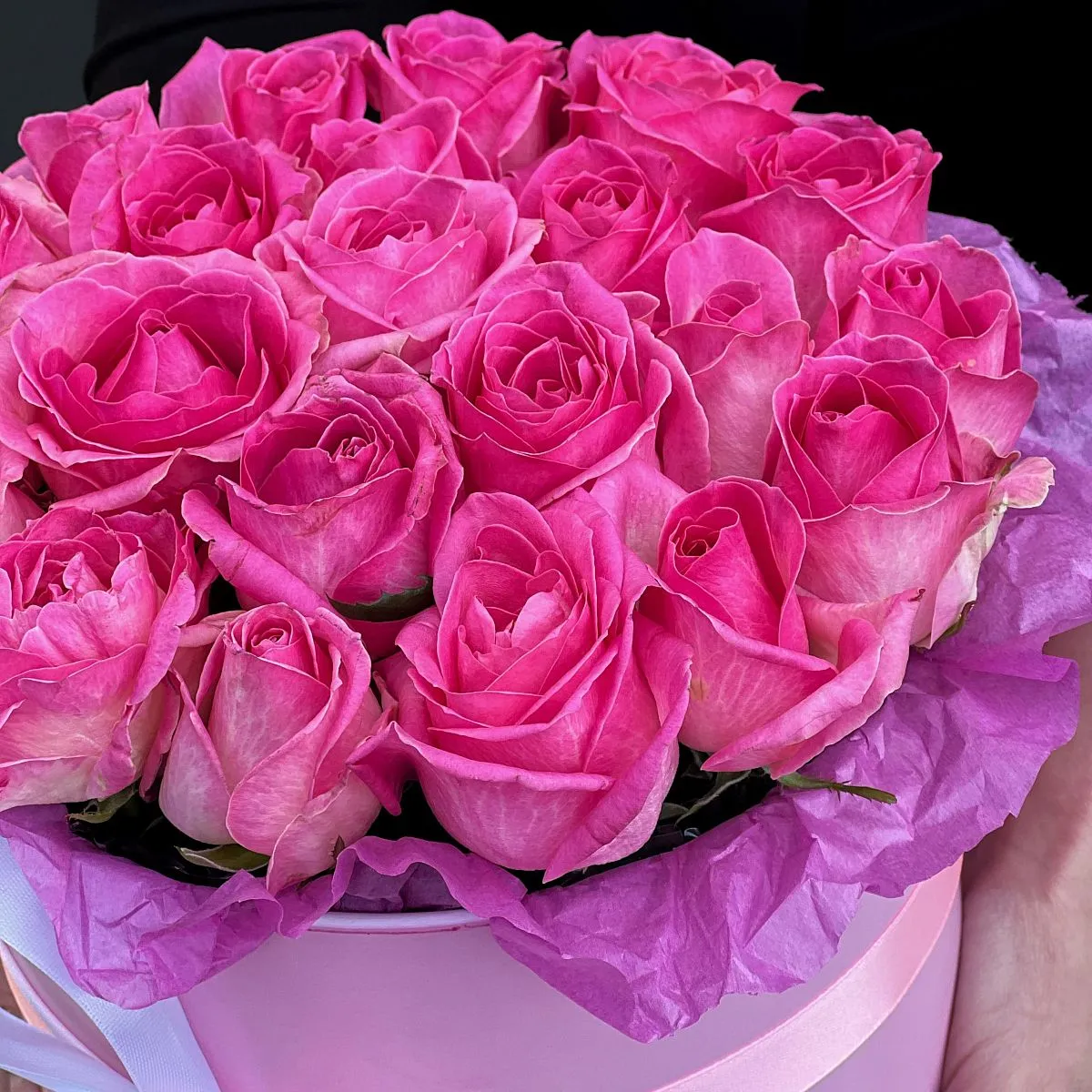 51 розовая роза (50 см)