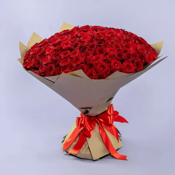 201 красная роза (60 см)